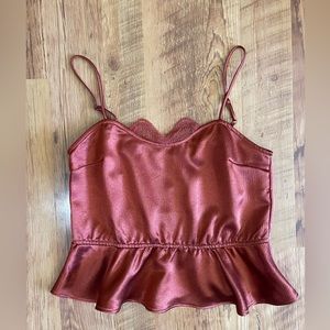 Rust colored dressy tank top